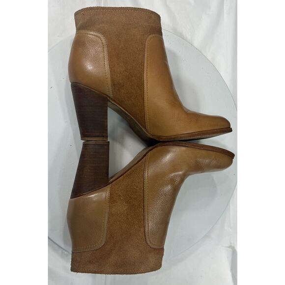 Kate Spade Luckie Ankle Boots Booties Tan Brown Suede Leather Women’s Size 7.5 - Picture 10 of 16